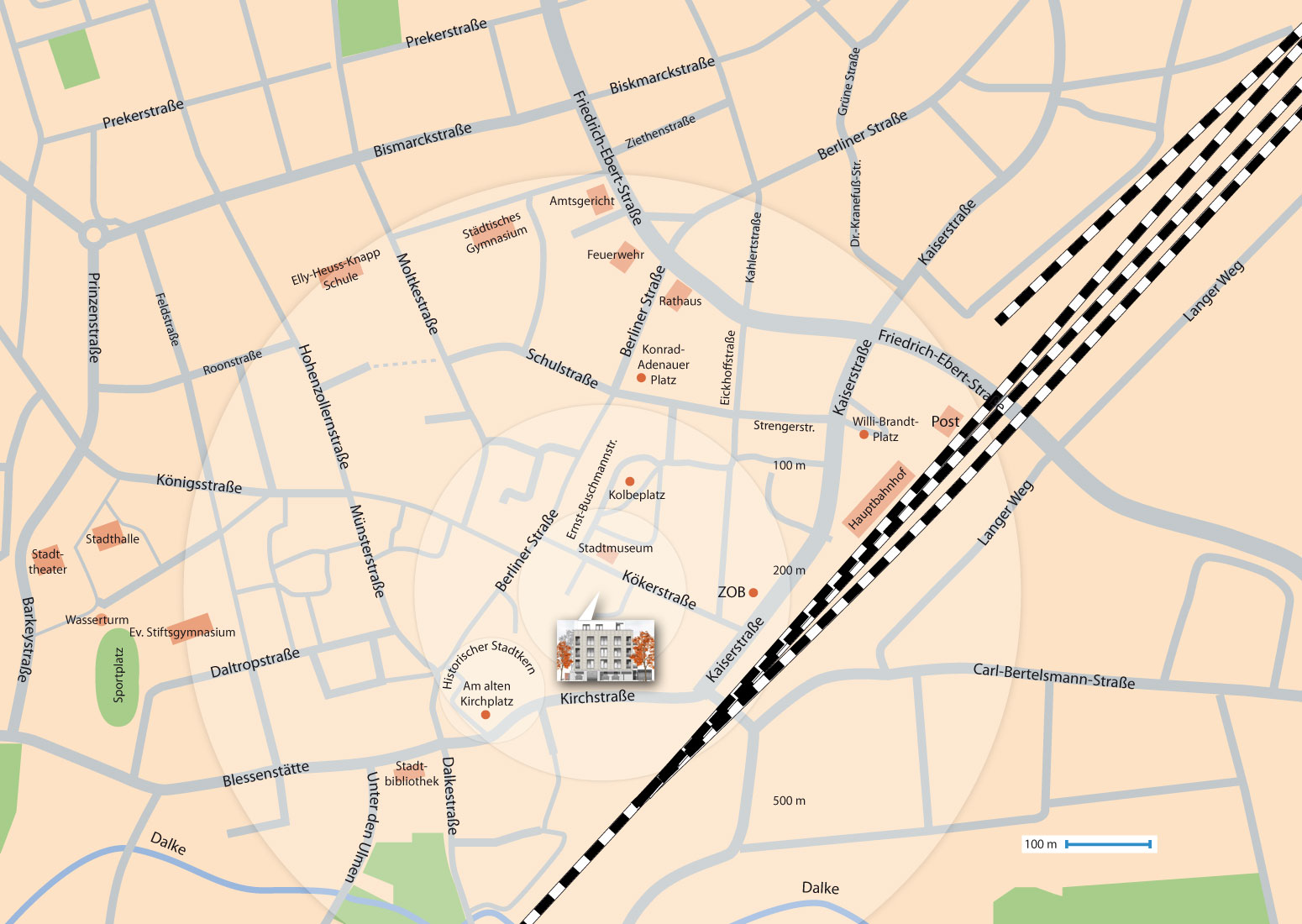 Lageplan Eigentumswohnungen Kökerstraß1 10 a gütersloh